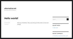 Desktop Screenshot of alternative.net